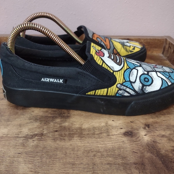 Airwalk Portal 2 Black Slip-on Loafers Men's Size 6.5/Women's Size 8.5 - Picture 7 of 11